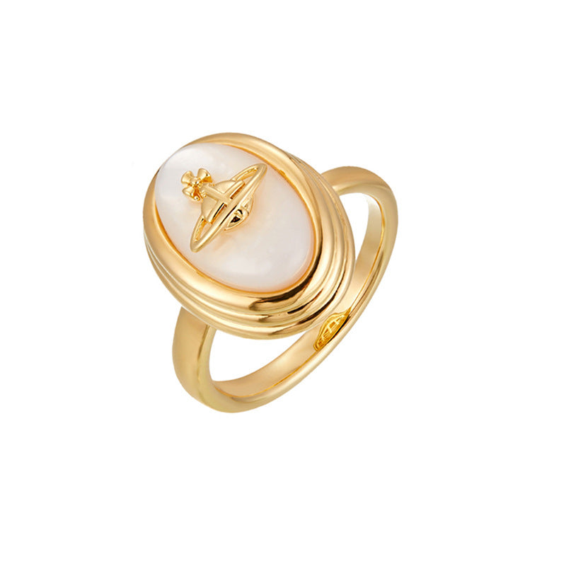 Saturn Light Luxury High Sense Adjustable Rings