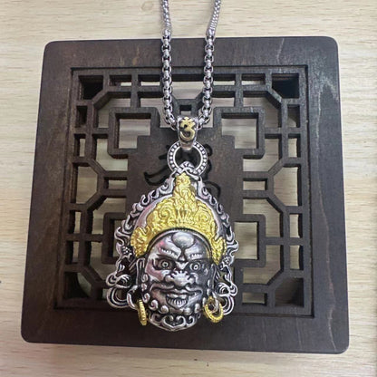 Women's & Men's Plated Thai Sier Yellow God Of Wealth Necklaces
