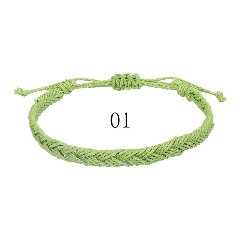 Waterproof Wax Line Woven Boho Surfing Bracelets