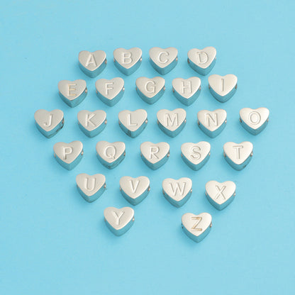 Heart Shaped Corrosion English Letter Small Necklaces