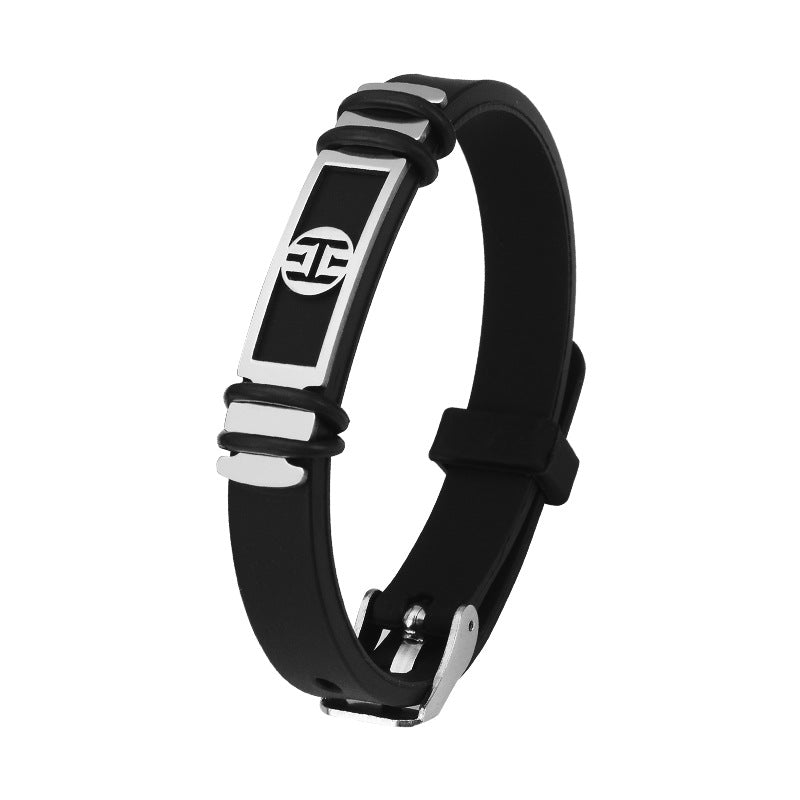 Basketball Star Kobe Adjustable Silicone Stainless Bracelets