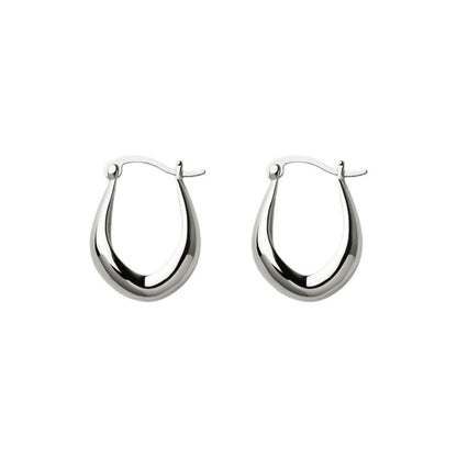Trendy Niche Water Drop U-shaped Design Earrings
