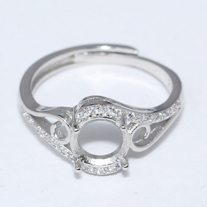 Frame Open Mouth Autumn Copper Alloy Electroplating Sier Rings