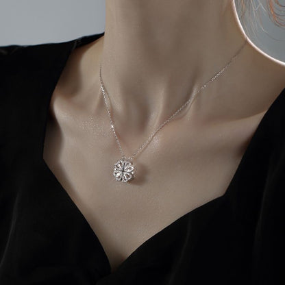 Zircon Clover One Style For Love Temperament Entry Necklaces