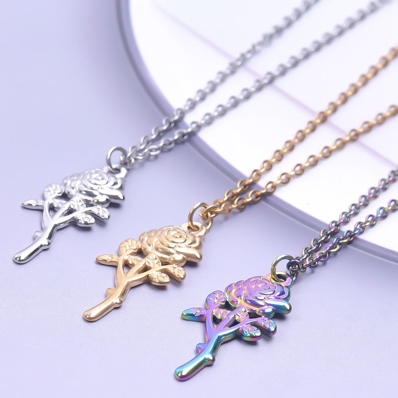 Stainless Steel Vacuum Plating Rainbow Color Titanium Pendants