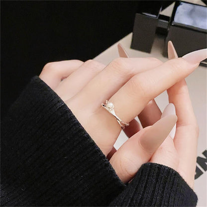 Women's Butterfly Flower Open Design Retro Fashion Rings