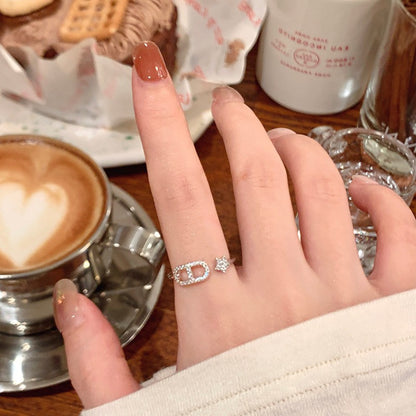 Women's Simple Design Small Pieces Of Sier Pearl Rings