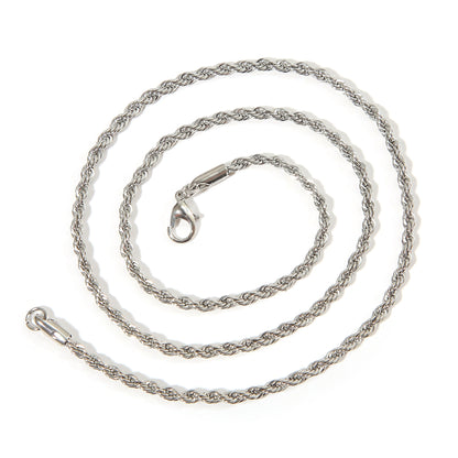 Men's Hemp Flowers Chain Hip Hop Trend Necklaces