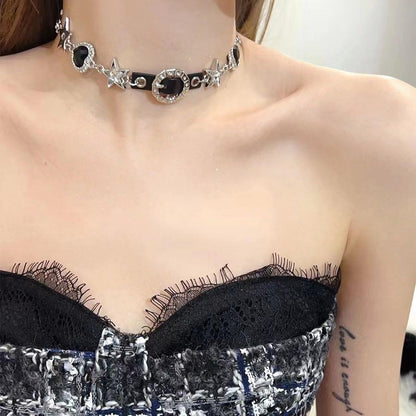 Leather Rope Short Female Neck Band Necklaces