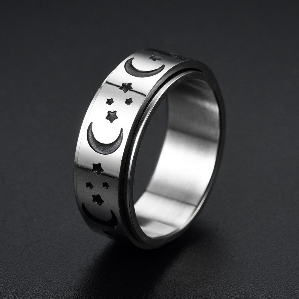 Men's Steel Rotatable Open Beer Bottle Chain Rings