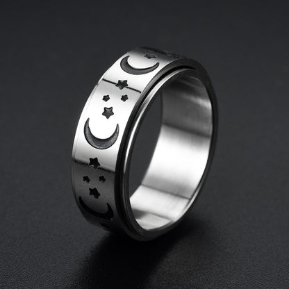 Men's Steel Rotatable Open Beer Bottle Chain Rings