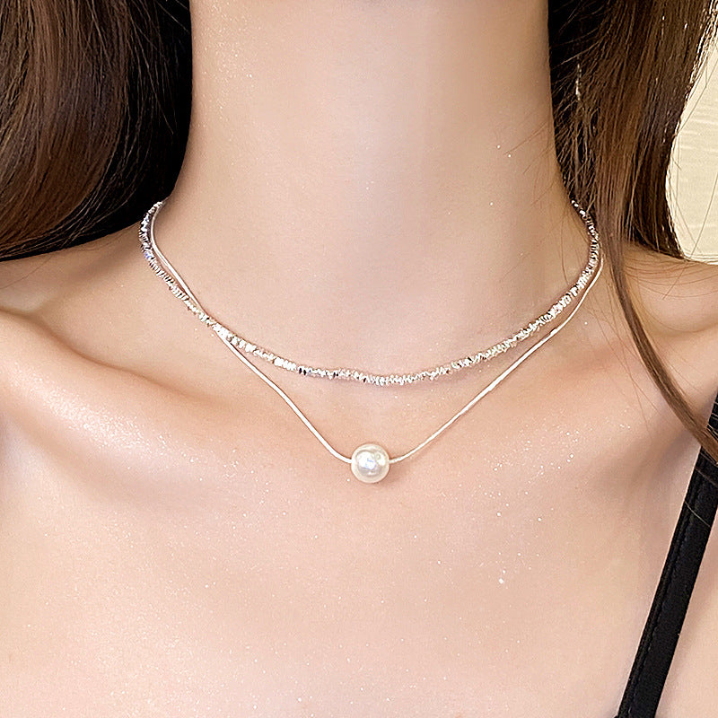 Women's High-grade Pearl Summer Personality Clavicle Chain Necklaces