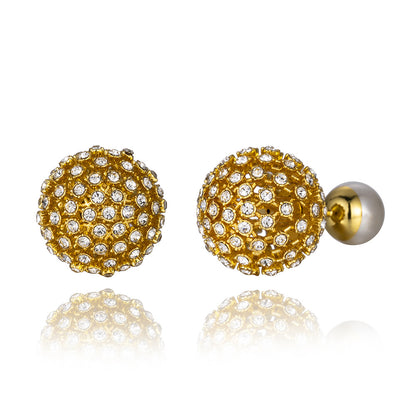 Women's Imitation Pearl Exaggerated Korean Style High Earrings