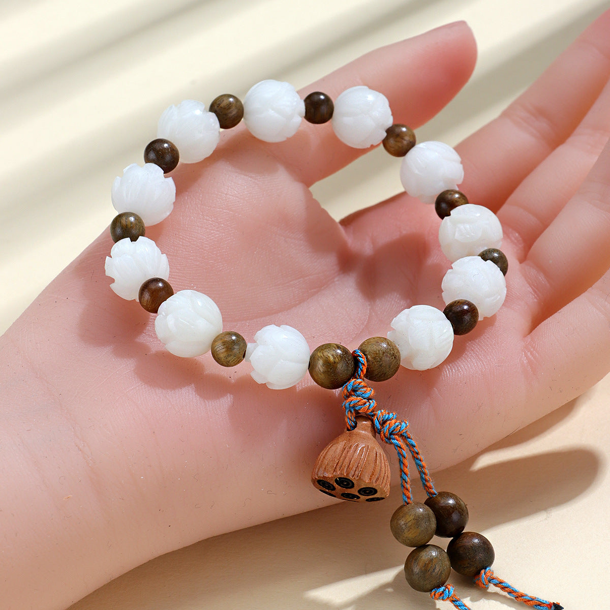 Women's Bodhi Rosary Hand Toy Lotus Lucky Bracelets