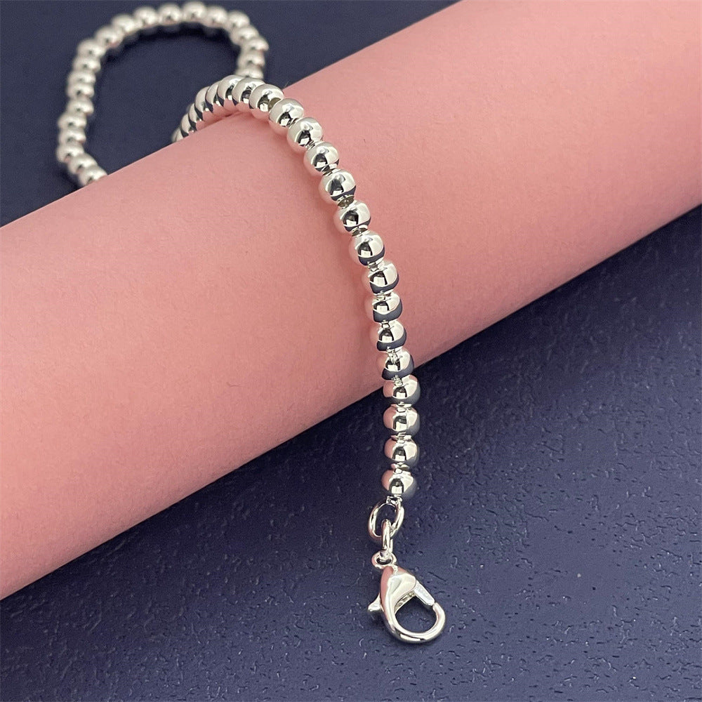 Charming Ornament Sier Plated Beads Popular Bracelets