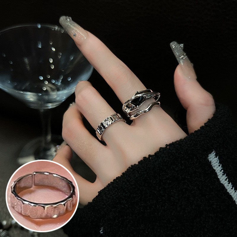 Offer Open Female Retro Fashion Twin Rings
