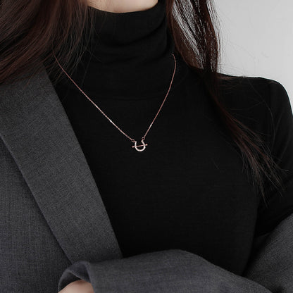 Bar Minimalist Design Niche Temperament Female Clavicle Chain Necklaces