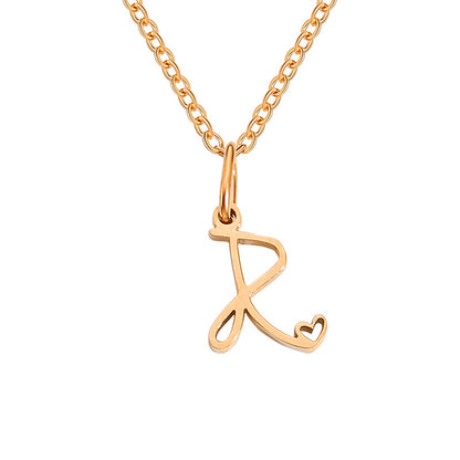 Letter Female Personalized Minority Clavicle Chain Necklaces