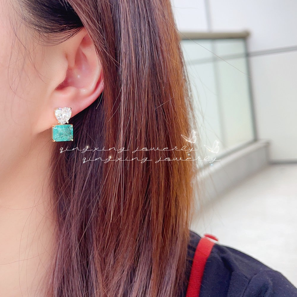 Zircon Korean Style Unique Design Minority Simple Earrings