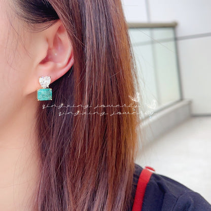 Zircon Korean Style Unique Design Minority Simple Earrings