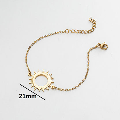 Round Female Fresh Mori Creative Sunflower Bracelets