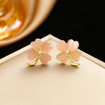 Opal Stone Ear Female Design High-grade Necklaces