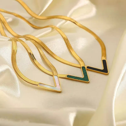 Women's & Men's Bones Chain Cold Simple Temperament V-shaped Necklaces