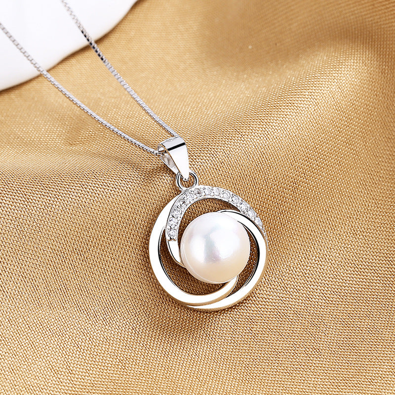 Women's Flower Pearl Natural Freshwater Fashion Rotating Pendants