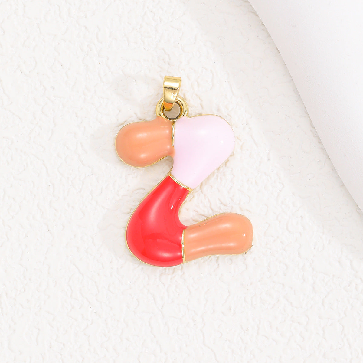 Colorful Oil Dopamine Bubble Letter English Pendants