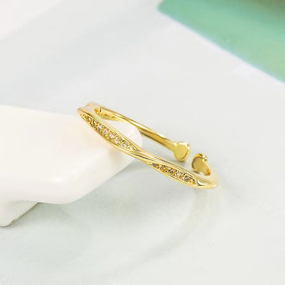 Female Design Niche Fashion Personality Adjustable Rings