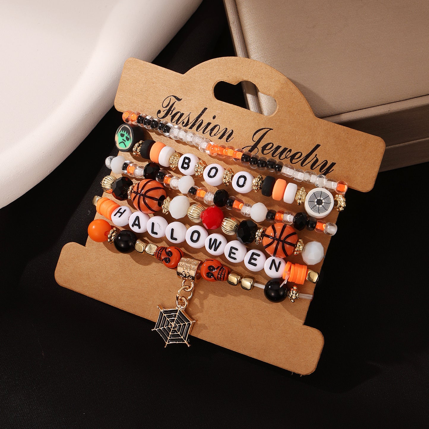 Funny Skull Head Beads Suit Female Bracelets