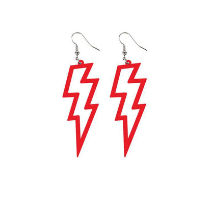 Women's Acrylic Hollow Lightning Ear Simple Stylish Earrings