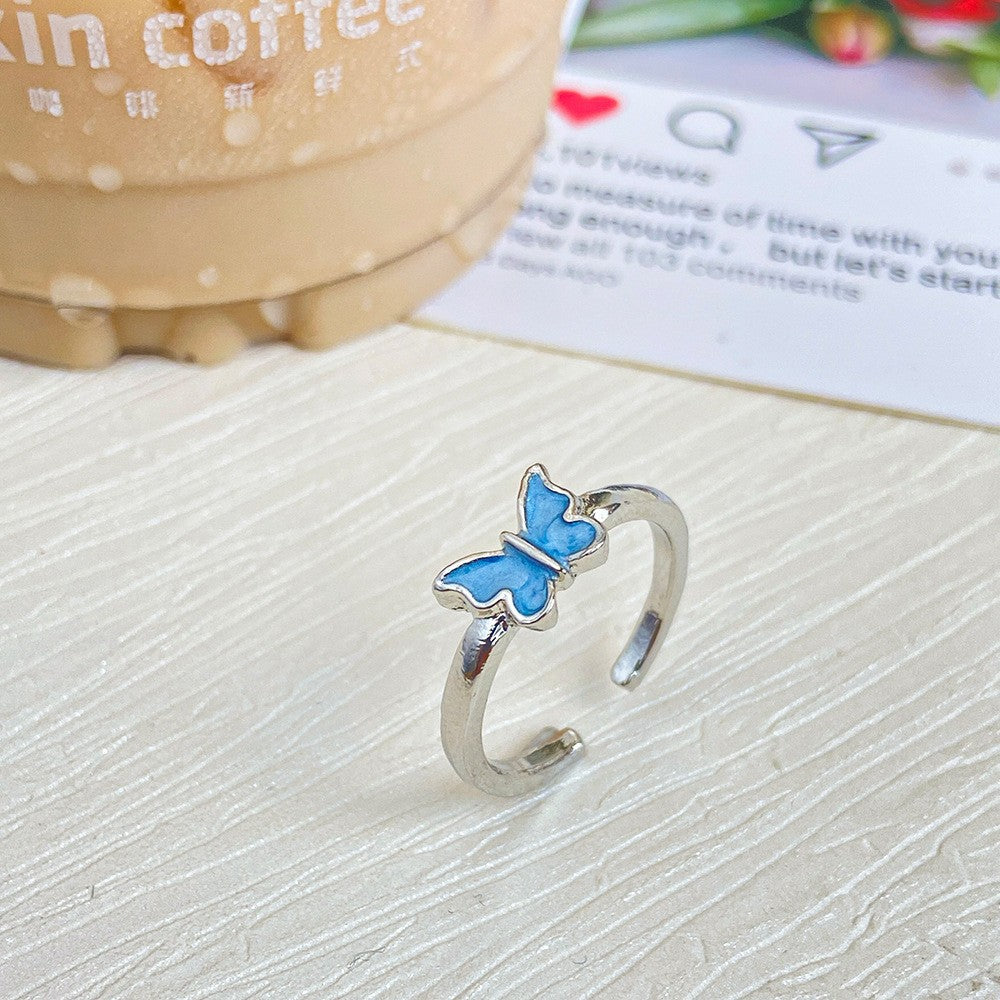 Inlaid Zircon Winding Simulated Snakes Female Niche Design Rings