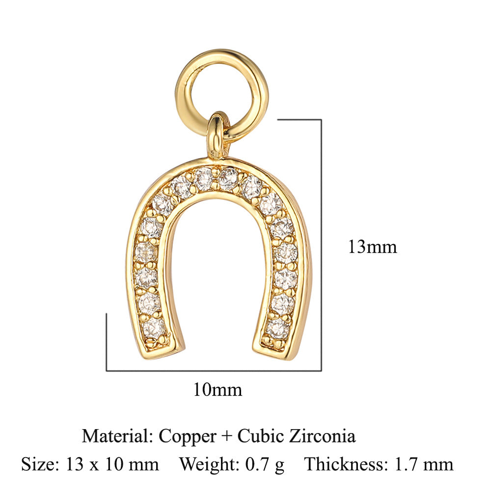 Cat Snake Copper Zircon Ornament Accessories Pendants