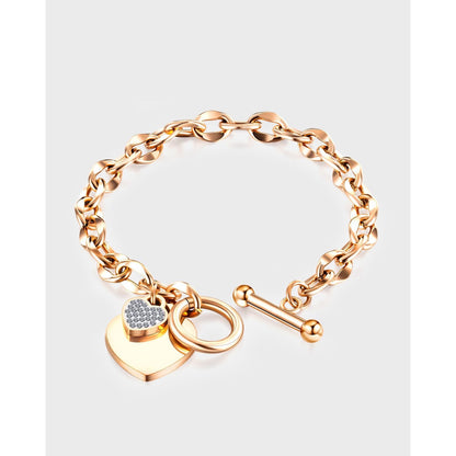 Design Rose Gold Plated Titanium Steel Bracelets
