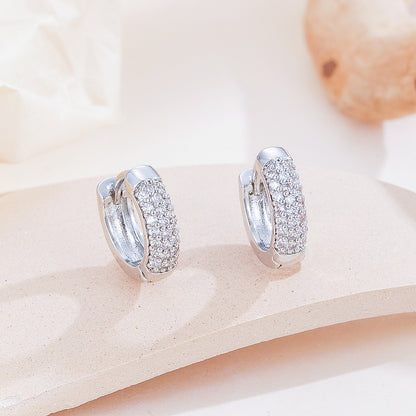 Personality High-grade Zircon Versatile Design Exquisite Earrings