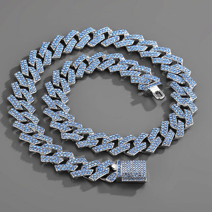 Men's Hop Cuban Link Chain Rhombus Box Necklaces