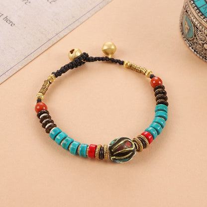 Women's Tibetan Nepal Beaded Vintage Exotic Ethnic Style Design Chinese Bracelets