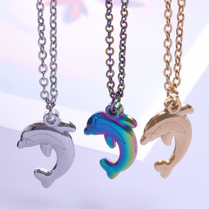 Stainless Steel Hydraulic Rainbow Color Titanium Pendants