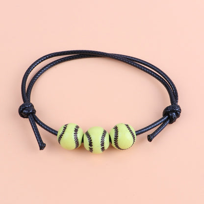 Football Fashionable Exquisite Row Ball Woven Bracelets