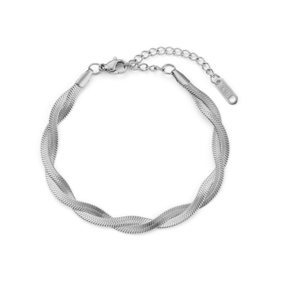 Women's Stainless Steel Versatile Style Fashion Ornament Bracelets