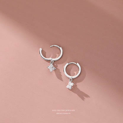 Clip Korean Style Niche Temperament Simple Earrings