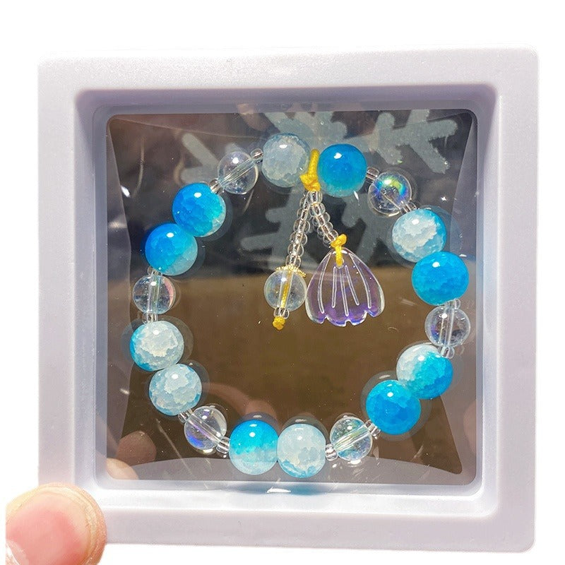 Fishtail Colored Glaze Gift Box Niche Bracelets