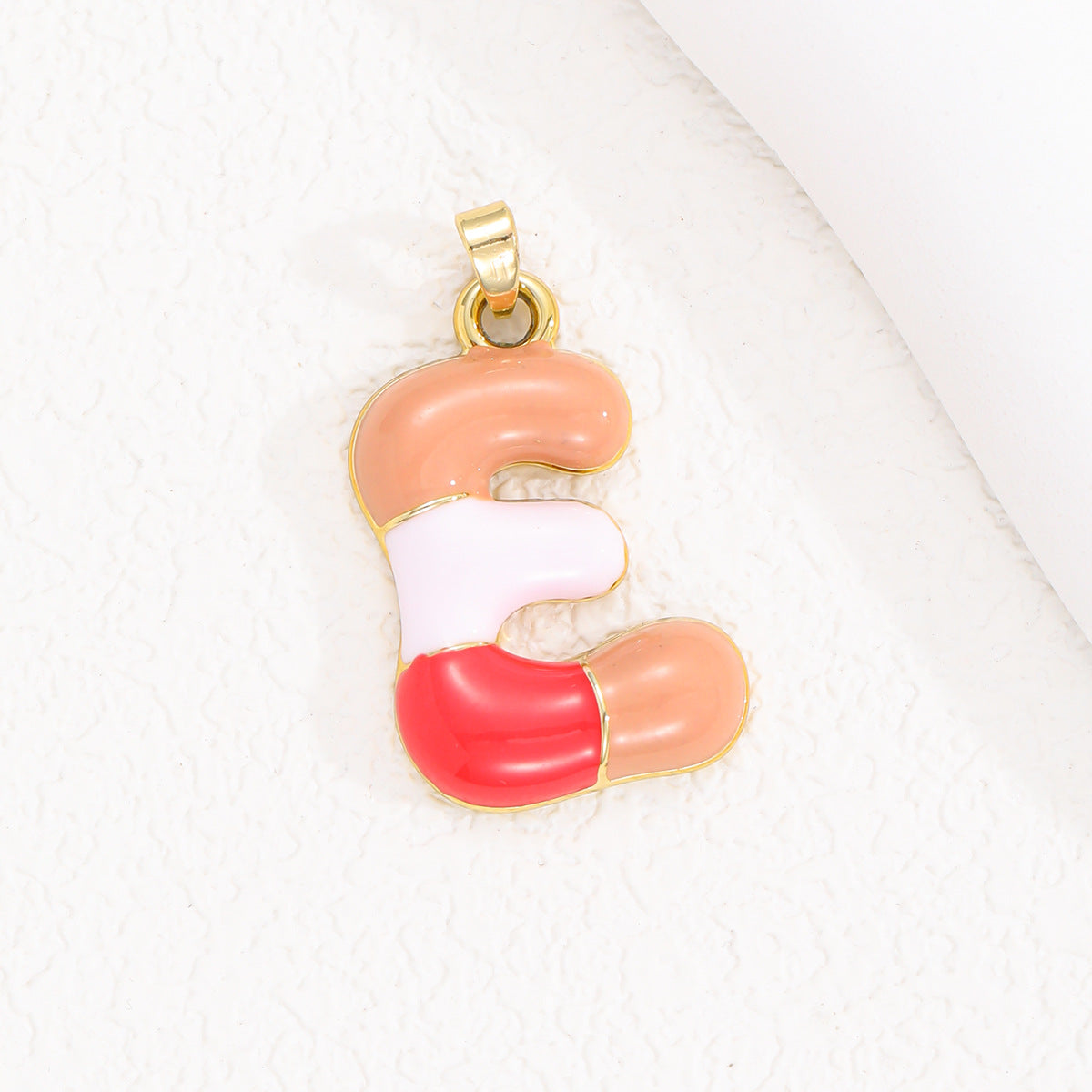 Colorful Oil Dopamine Bubble Letter English Pendants