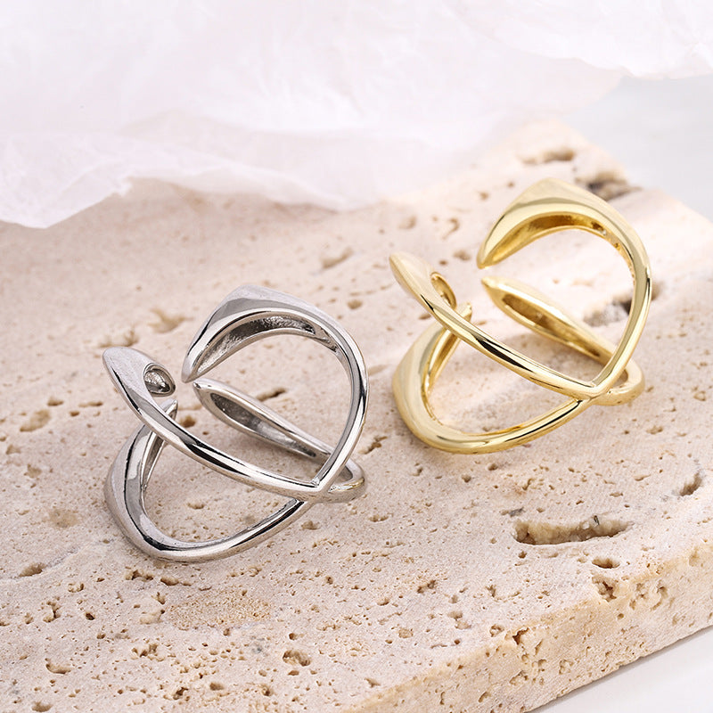 Four-leaf Female Simple Grace Personality Design Rings