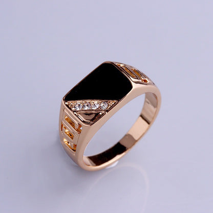 Classic Square Fashion Man's Hand Jewelry Rings