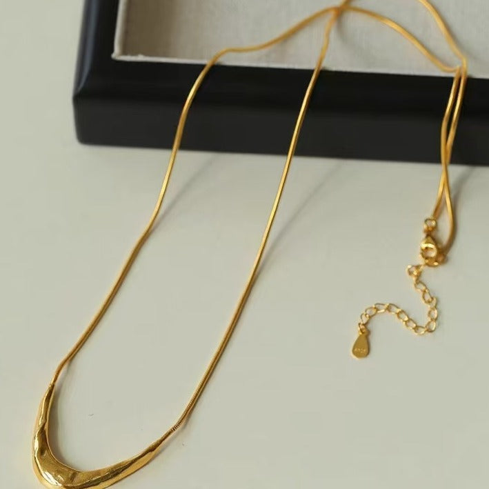 Simple Snake Bones Chain Temperamental Cold Necklaces