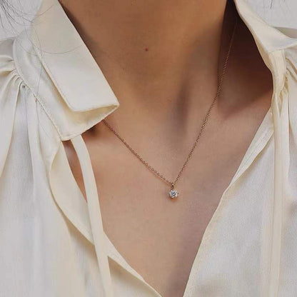 Women's Gold Plated American Light Luxury Clavicle Necklaces