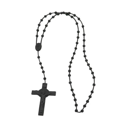 Plastic Soft Rubber Color Luminous Fluorescence Rosary Necklaces