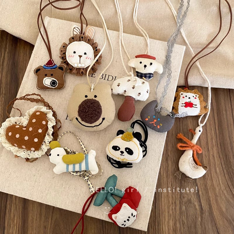 Pet Doll Cartoon Small Animal Backpack Hanging Necklaces